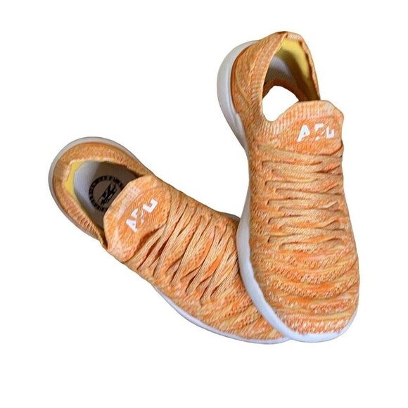 APL Women's Techloom Wave Sneakers Trainers Orange Size 6 EU 36 NEW